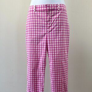Polo Golf Ralph Lauren Pink Gingham Capri Pant